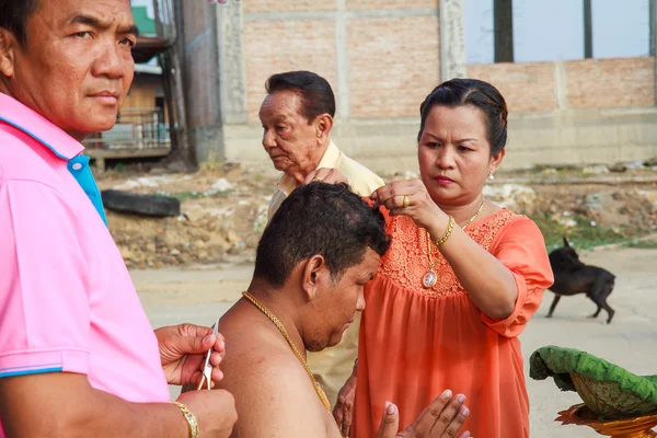 Bangkok March 1: a series of initiation rites that have changed — Stock Photo, Image