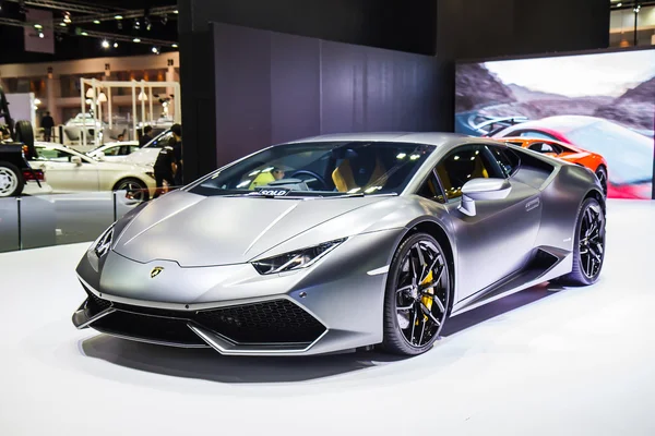 Bangkok, Tailândia - 4 de abril de 2015: Lamborghini biquíni carro mostra — Fotografia de Stock