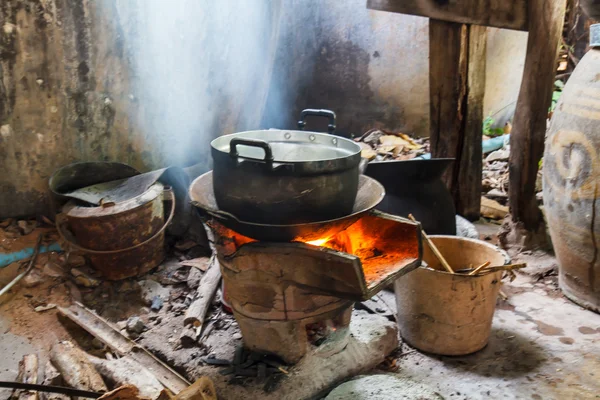 Kitchen in rural Thailand — Stock Photo, Image