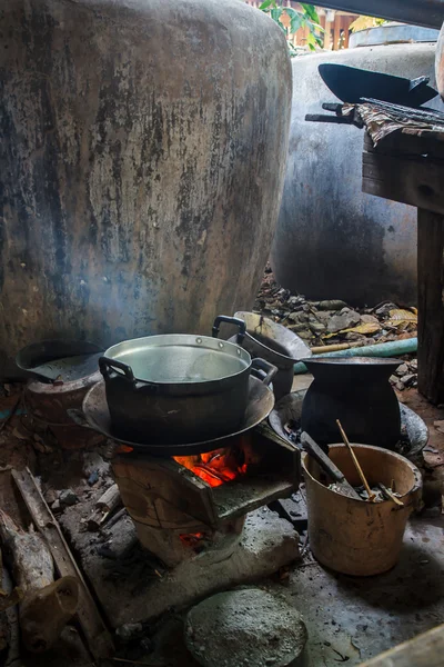 Kitchen in rural Thailand — Stock Photo, Image