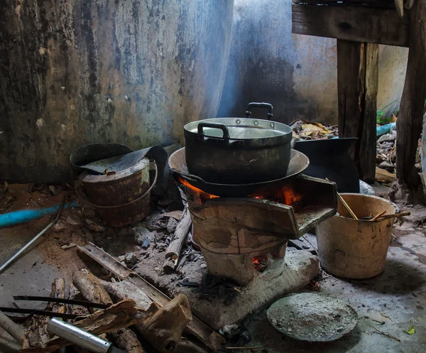 Kitchen in rural Thailand — Stock Photo, Image