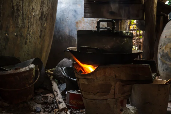 Kitchen in rural Thailand — Stock Photo, Image