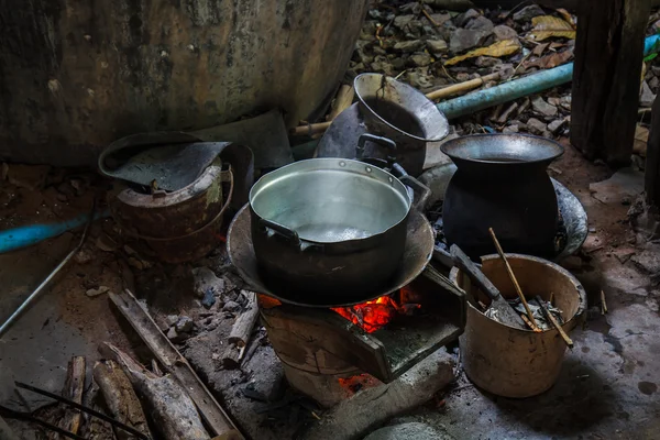 Kök på landsbygden Thailand — Stockfoto