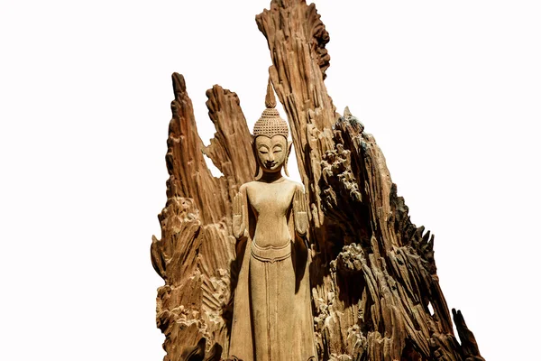 Buda oyulmuş ağaçtan — Stok fotoğraf