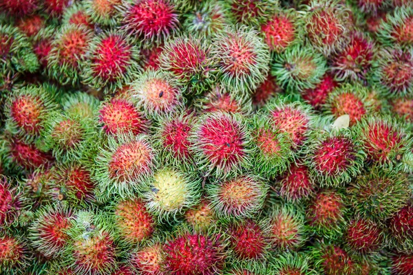 Rambutan fruit in market of Thailand — Stock Photo, Image