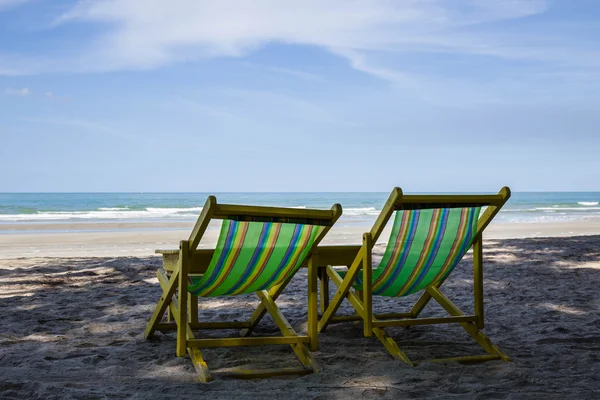 Dos sillas de playa — Foto de Stock