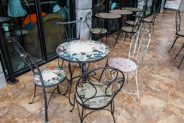 Chairs in cafe — Stock Photo, Image