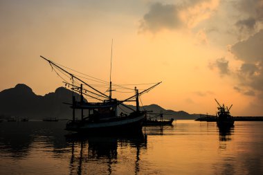 Tayland 'daki Hua Hin plajı.