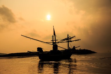 Tayland 'daki Hua Hin plajı.
