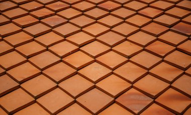 Kırmızı çatı kiremit model arka plan