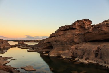 Sam Pan Bok Mae Kong nehir. Ubonratchathani Eyaleti, Thailan