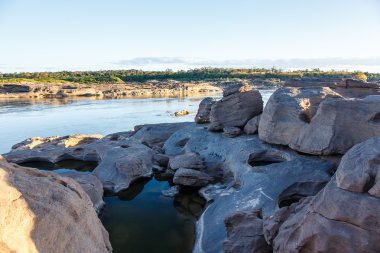 Sam Pan Bok Mae Kong nehir. Ubonratchathani Eyaleti, Thailan