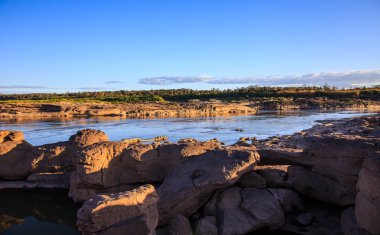 Sam Pan Bok Mae Kong nehir. Ubonratchathani Eyaleti, Thailan