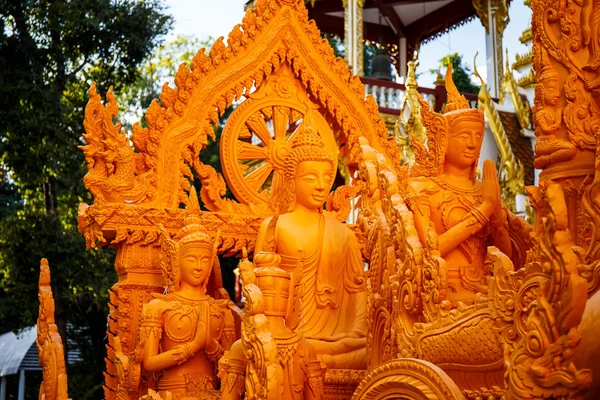 Ubon Ratchathani, Thailandia - 1 gennaio 2016: L'arte thailandese a Pagod — Foto Stock