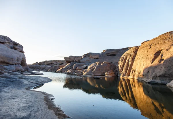 Sam Pan Bok no rio Mae Kong. província de Ubonratchathani, Thailan — Fotografia de Stock