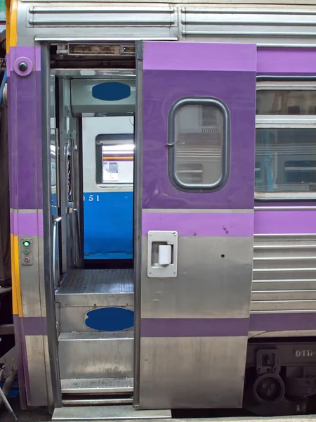 Estacionamiento Trenes Hua Lamphong Bangkok Tailandia — Foto de Stock