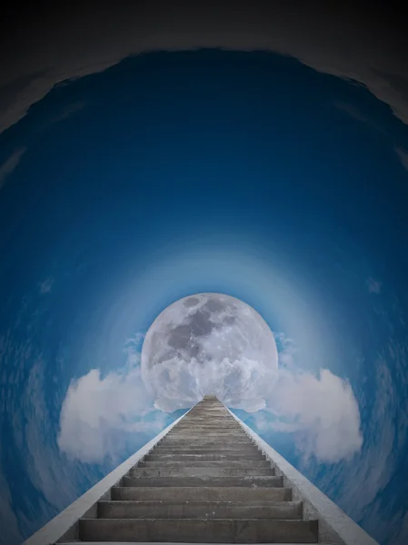 Staircase to the moon — Stock Photo, Image