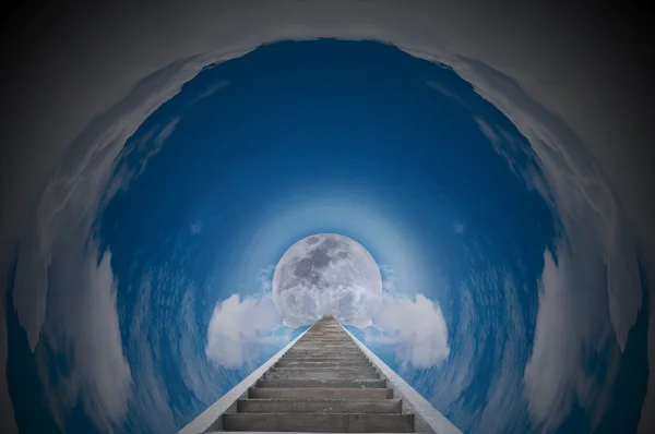 Staircase to the moon — Stock Photo, Image