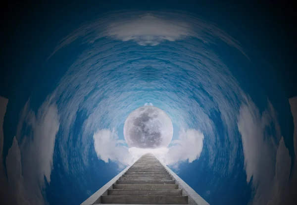 Escada para a lua — Fotografia de Stock