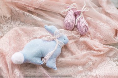 Paskalya kompozisyon - tavşan ve yumurta