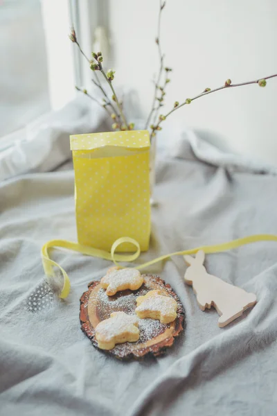 A cookie-k az alakja nyúl — Stock Fotó