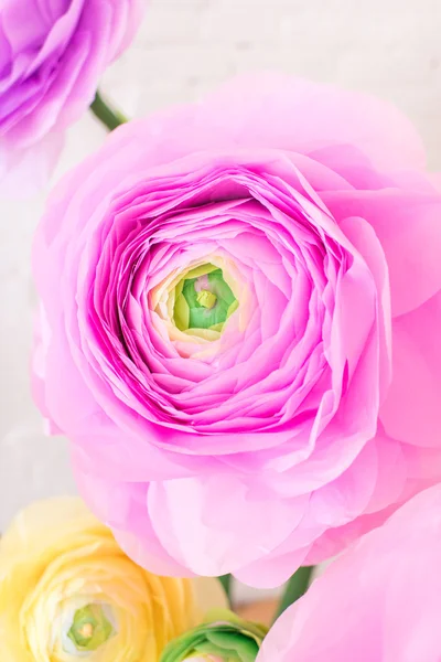 Papier helle Blumen — Stockfoto