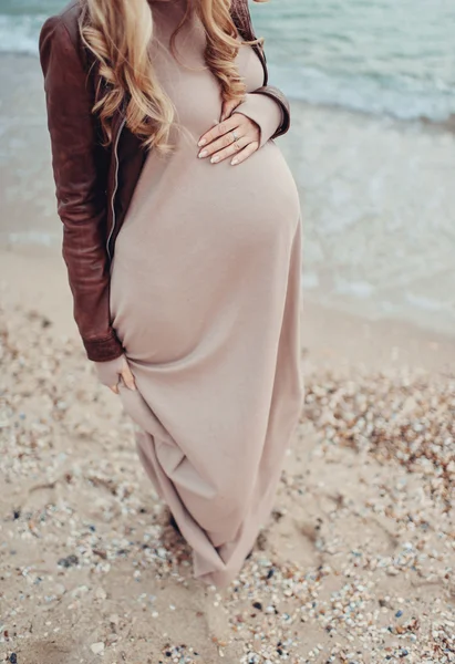 Ventre de femme enceinte — Photo