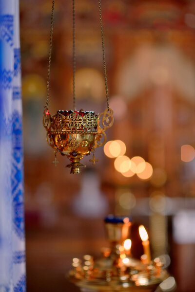 Lamp before the icon