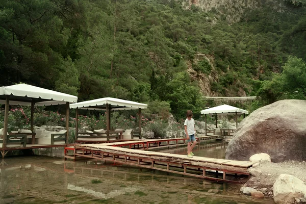 Tenda nas montanhas — Fotografia de Stock