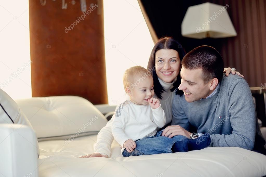 Family with young son