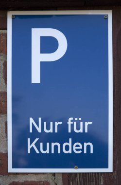 Almanca park levhası 