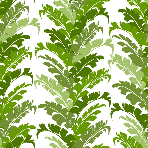 Patrón de naturaleza tropical vectorial sin costuras — Vector de stock