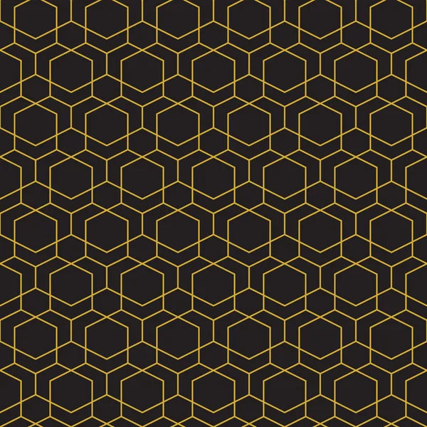 Motif géométrique abstrait. Fond vectoriel doré sans couture — Image vectorielle