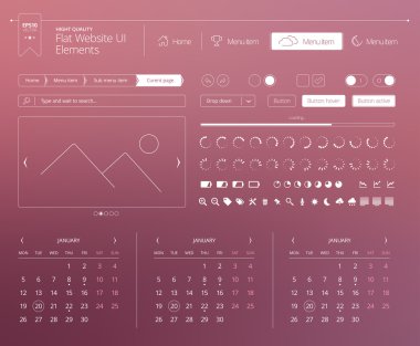 Düz Web kullanıcı arabirimi öğeleri