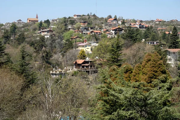 Cumbrecita Cordoba Argentyna 2020 Panoramiczny Widok Turystyczne Miasto — Zdjęcie stockowe