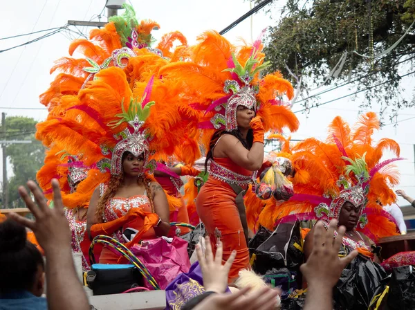 New Orleans Louisiana Usa Febbraio 2020 Gente Celebra Mardi Gras — Foto Stock