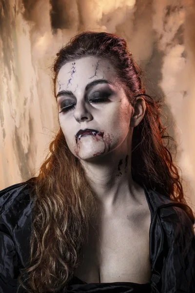 Retrato de un vampiro. Tema Halloween —  Fotos de Stock