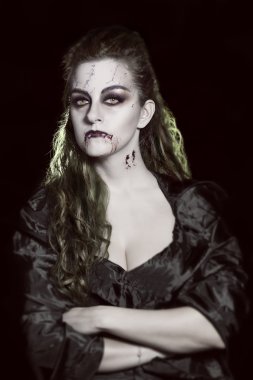 vampir portresi. Halloween Tema