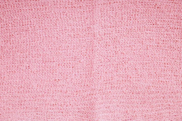 ピンクの布の質感の形 甘さと顔の表情を感じさせる — ストック写真