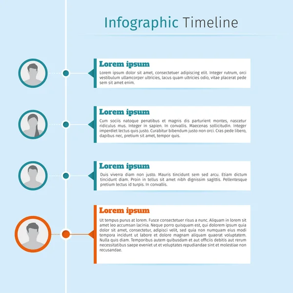 Kişisel Infographic zaman çizelgesi