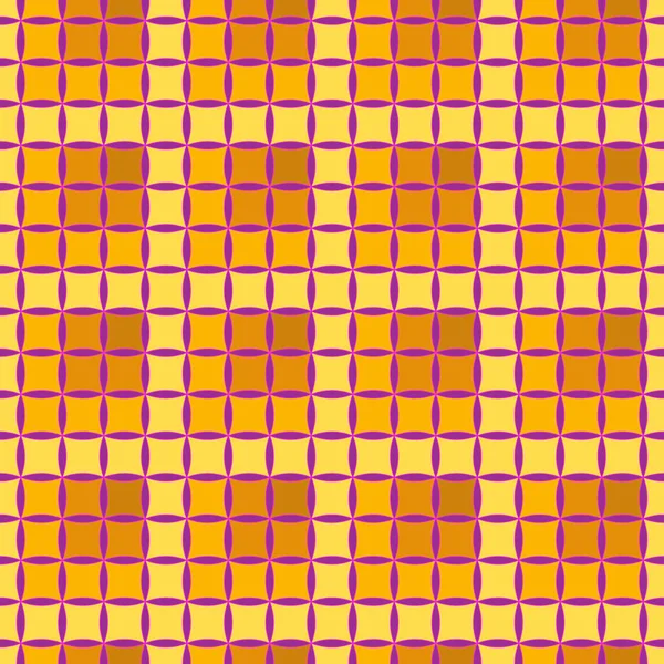 Nahtloses Vektorabstraktes Bild Von Gelb Braunen Gradientenquadraten Und Rosa Lila — Stockvektor