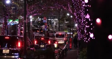 Shibuya 'da bir gece aydınlandı.