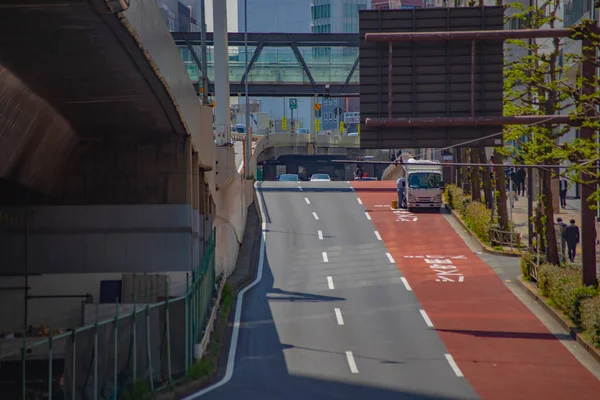 Een file op de stedelijke stad in Shibuya gok — Stockfoto