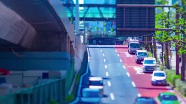 Shibuya 'nın şehir merkezindeki minyatür trafik sıkışıklığının zamanlaması.