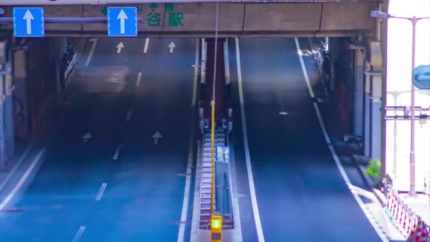 Un timelapse dell'ingorgo stradale nella città urbana di Shibuya — Video Stock