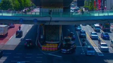 Shibuya kentindeki trafik sıkışıklığının zamanlaması.