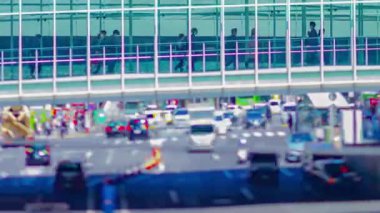 Shibuya İstasyonu yakınlarındaki kentteki minyatür trafik sıkışıklığının zaman çizelgesi.