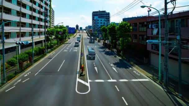Un timelapse di ingorghi stradali nella strada del centro di Tokyo — Video Stock