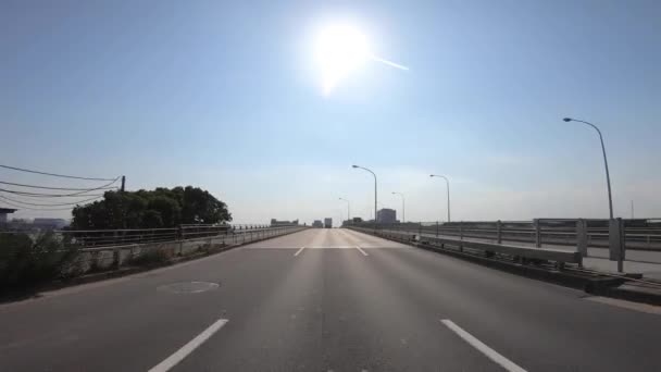 Un pov de paisaje urbano en la calle urbana de Tokio — Vídeos de Stock