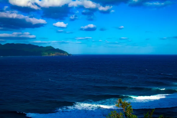 Miyakozaki promontory near the panoramic ocean in Amami oshima Kagoshima — Stock Photo, Image